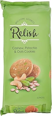 Biscuits relish aux noix de cajou, pistaches et avoine 42 g
