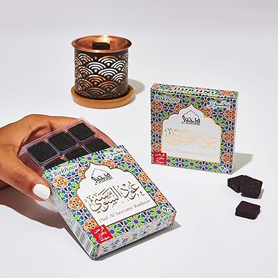 Ensemble d'encens oud al sawsani encens et mubkharshdan de dakhni |