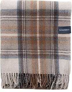 Couverture aux genoux en laine recyclée the tartan blanket co robe