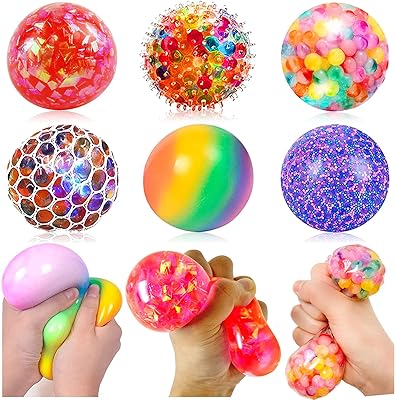 Balles anti-stress squishy pour enfants lot de 6 balles à