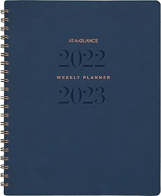 Agenda at-a-glance 2022-2023 hebdomadaire et mensuel académique 20-1 2" x 11" grand