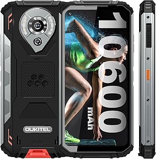 Smartphone robuste occitel wp16, batterie 10600 mah, écran 6,33 pouces, 8 go 128