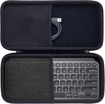 Étui de transport rigide inlose compatible avec le mini clavier lumineux sans fil