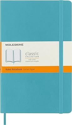 Cahier moleskine classic ligné à couverture souple, l (5" x 8,25"), 192 pages