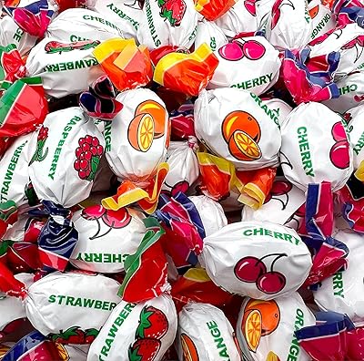 Bonbons durs remplis de fruits assortis et amusants, paquet en vrac de 1,5