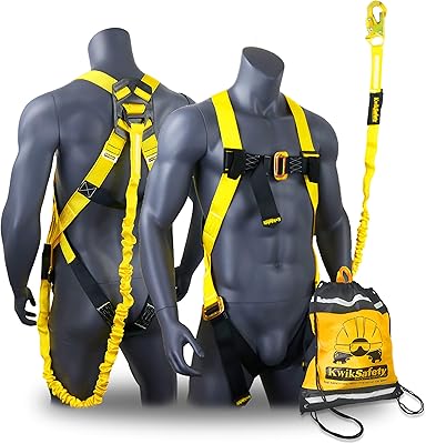 Kwiksafety (charlotte nc) harnais de sécurité scorpion avec longe tubulaire de 183 m