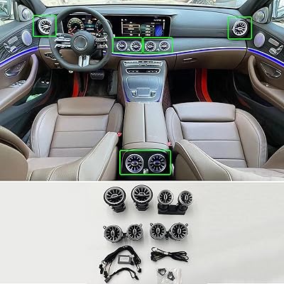 W213 lumières d'ambiance intérieures 64 couleurs pour mercedes benz e300 e350 e400 e450 e450 e450 e53 e63 e63 classe e 2017 2018 19 2021 2022, 8 pièces de mise à niveau de ventilation turbo a/c, non personnalisée 2 portes. Le meilleur rapport qualité-prix du web sénégalais sur Diaytar