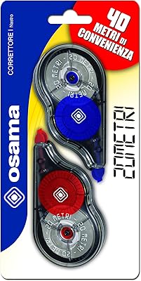 Ruban correcteur osama, 20 mètres, paquet de 2