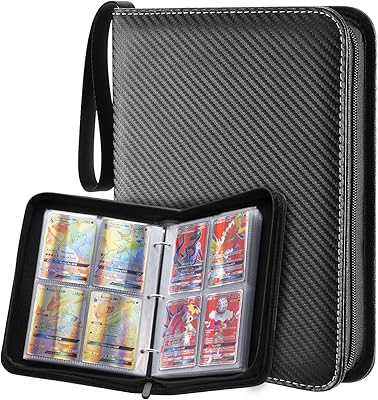 Classeur de cartes à collectionner 400 pochettes avec pochettes, classeur de cartes à