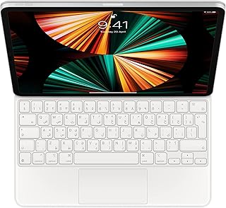 Apple magic keyboard pour ipad pro 12,9 pouces (5e génération) - arabe, blanc