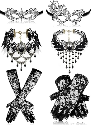 Masque de mascarade, ensemble de 6 masques de fête comprenant 2 masques