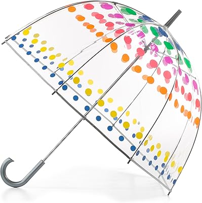 Parapluie à bulles transparent fourre-tout