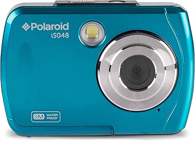 Appareil photo numérique polaroid 8400yl avec écran lcd 2,4 pouces, bleu sarcelle (ix-001-teal)