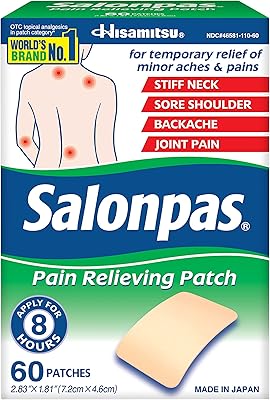 Patch anti-douleur salonpas 60 pièces (paquet de 1)