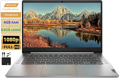 Ordinateur portable lenovo chromebook 2021 phare avec écran fhd de 14