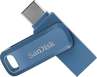 Clé usb type-c sandisk ultra dualdrive go, 256 go, bleue - sdddc3-256g-g46nb