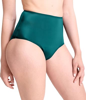 Maillots de bain menstruels slip de bikini noir étanche taille haute pour adolescentes