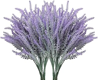 10 pièces fleurs artificielles, plantes et fleurs artificielles d'extérieur, fleurs de lavande artificielles, fleurs artificielles pour mariage, maison, jardin, décoration de fête. Diaytar : L'intelligence commerciale au service du client