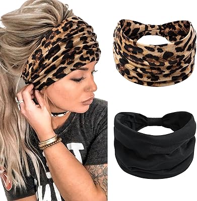 Bandeaux pour femmes 7 ''bandeaux extra larges antidérapants boho bandeau de cheveux