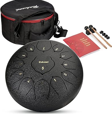 Tambour à langue en acier instrument main percussion lotus 12