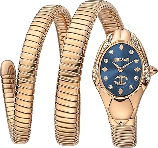 Montre à quartz analogique pour femme just cavalli, bracelet en acier inoxydable jc1l185m0035