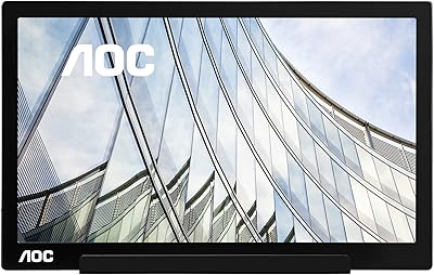 Moniteur portable ultra-mince usb-c aoc i1601fwux 156" fhd 1920 x 1080