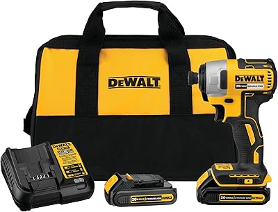 Jeu de tournevis dynamométriques sans fil dewalt 20 v max, sans balais, mandrin