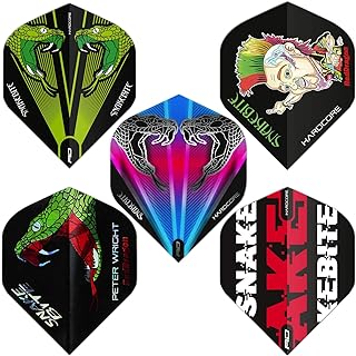Red dragon peter wright snakebite pack de vols hardcore assortis - 5 ensembles