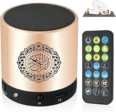 Haut-parleur coran kaulbiat haut-parleur bluetooth télécommande cube makkah lecteur mp3 fm
