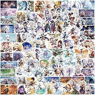 100 autocollants de jeu vidéo genshin impact autocollants en vinyle imperméables pour ordinateur