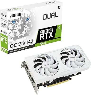 Carte graphique asus dual nvidia geforce rtx 3060 ti white oc edition