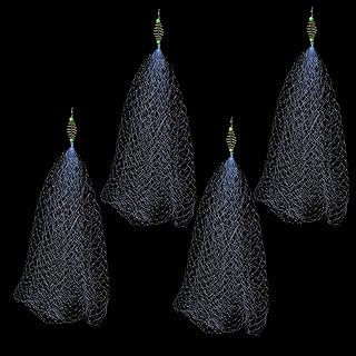 Filet de pêche uberseven 4 pièces, piège à pêche, avec perles lumineuses