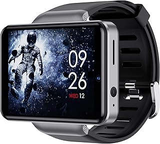 Montre intelligente dm101 4g pour hommes écran 24 pouces système android