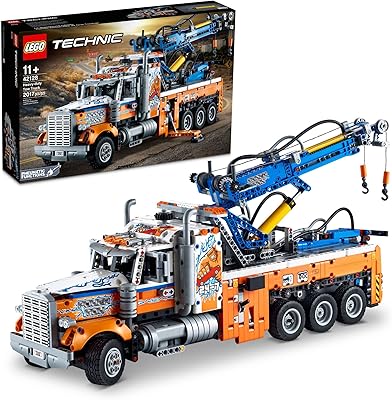Lego technic 42128 ensemble de construction de dépanneuse robuste ; découvrez un camion