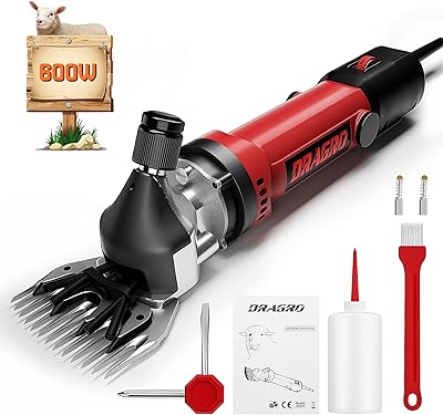 Tondeuse à moutons dragro 600 w, cisaille professionnelle pour animaux de ferme, rasoir