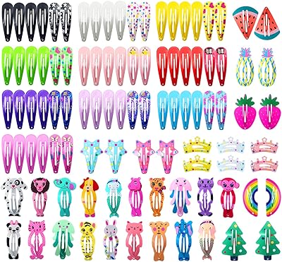 Pinces à cheveux pour filles 100 pièces pinces en métal antidérapantes