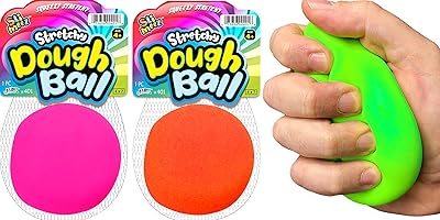 Balles extensibles ja-ru pour soulager le stress (2 balles assorties) figigit dough stress