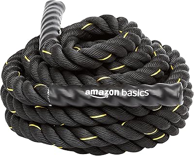 Corde d'entraînement durable pour exercices de combat amazonbasics 1,5", taille 344 x 1,5
