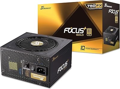 Seasonic focus plus 750 gold ssr-750fx 750w 80+ gold atx12v & eps12v ventilateur