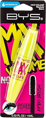Mascara imperméable pour cils à volume maximum de base noir