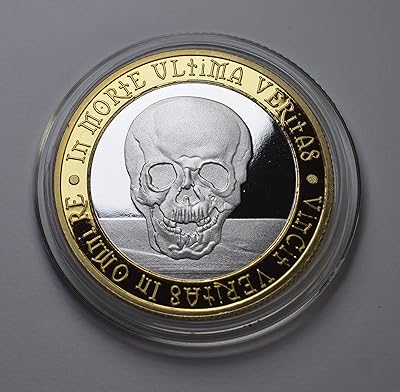 The commemorative coin company memento mori pièce de rappel 'dual metal' en argent