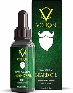 Huile à barbe volkan pour hommes croissance des poils du visage