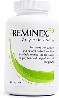 Reminex vitamin 60 anti-gris hair - enrichi en catalase pour redonner aux cheveux