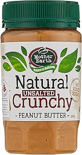 Beurre de cacahuète croquant naturel sans sel ajouté, 380 g, de la terre