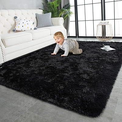 Tapis à poils longs super doux et moelleux twinz 4 x