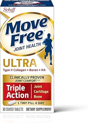 Complément alimentaire move free ultra uc-ii avec collagène et acide hyaluronique, 30 pièces