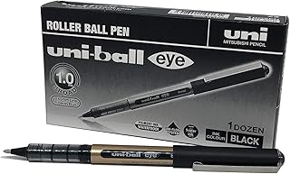 Stylo à bille uni-ball d'iprod ub-150-10, pointe 1 mm, encre noire, boîte