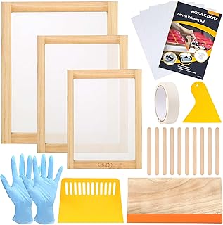 Kit de sérigraphie kaido de 24 pièces, comprenant 3 tailles de cadre