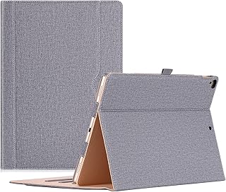 Coque procisse pour ipad pro 12.9 2015/2017 (ancien modèle) - étui avec support pliable pour apple ipad pro 12.9 pouces (modèles 2017 et 2015), angles de vision multiples, support pour stylet apple - gris. Diaytar : Quand qualité rime avec économie