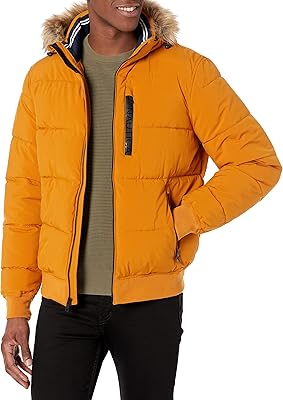 Doudoune nautica pour homme avec capuche amovible, coupe-vent et imperméable